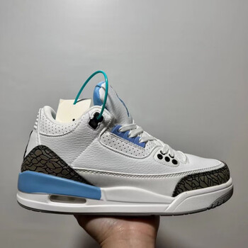 知家哥air aj3北卡蓝厚底耐磨校园百搭运动篮球潮流ins风高街鞋莆田鞋
