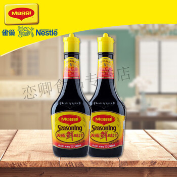 雀巢美极鲜味汁厨房调料瓶装海鲜生抽酱油 400ml