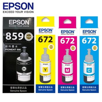 爱普生(EPSON) 黑色墨水(适用M105/M205/L605/L1455/L655) T859/672 黑彩墨水套装 爱普生(EPSON) 黑色墨水(适用M105/M205/L605/L1455/L655) T859/672 黑彩墨水套装