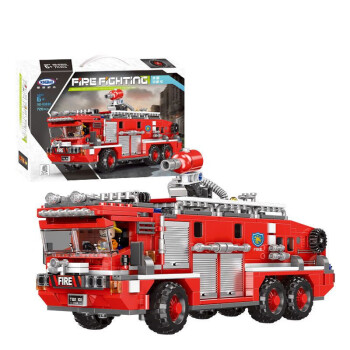 乐高城市系列消防总局积木消防车汽车飞机男孩拼装儿童玩具水箱消防车