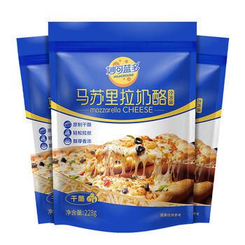 妙可蓝多马苏里拉家用披萨拉丝奶油烘培原制奶酪228g多袋原制奶酪228g