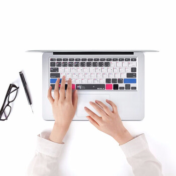 宜客莱 苹果MacBook Air13.3英寸老款笔记本电脑键盘膜 硅胶保护膜(A1466/A1369)快捷键PS版本 EA010STW
