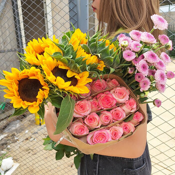 芊芊细语斗南云南昆明基地鲜花直发玫瑰百合混搭鲜切花每周一花家用