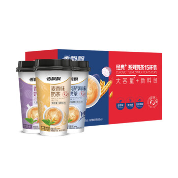 香飘飘奶茶经典+15杯整箱礼盒装混合3种口味1.035kg早餐代餐冲调饮料 香飘飘奶茶经典+15杯整箱礼盒装混合3种口味1.035kg早餐代餐冲调饮料