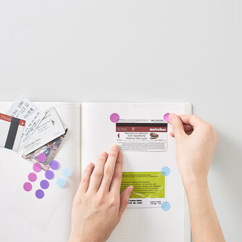 STALOGY 标签贴 标签纸贴纸 口取纸 便利贴 贴纸标签 圆点贴 便签 索引纸 16mm 混色清淡