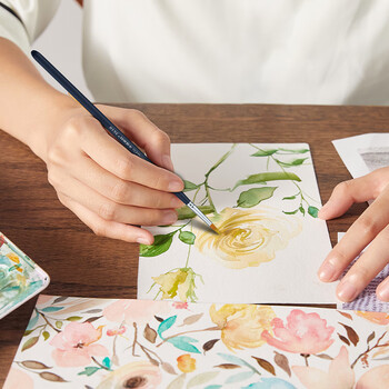 中盛画材 0#圆尖头拖把笔美术专用成人初学者学生专业手绘水彩画笔水粉国画颜料上色勾线笔水彩插画毛笔 速写 马克笔绘画