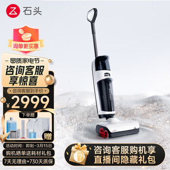 石头（roborock）洗地机A10 Plus智能双刷吸拖洗一体机 家用扫地无线电动拖把手持吸尘器 A10 Plus「家用洗地机」WD2H1A