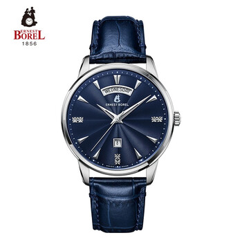 依波路(ernest borel) 瑞士腕表 祖尔斯系列皮带石英男表n0436g0c-qs6