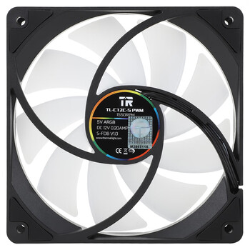 利民（thermalright）TL-C12C-S X3 黑色argb12cm机箱幻彩低噪风扇ARGB 4PIN PWM 1550转速 三连包