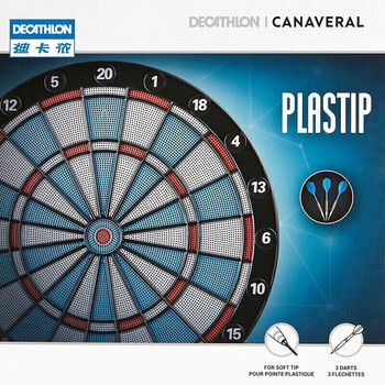 迪卡侬飞镖盘软式飞镖镖靶室内入门飞镖靶GEOLOGIC软式飞镖盘38690