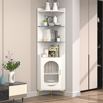 可狄墙角柜角柜转角柜三角形墙角柜拐角置物架边角柜客厅直角转弯柜餐