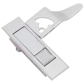 劲感 ms603 电柜锁配电柜门锁 603电箱锁消防锁银色不带匙 右弯片(一