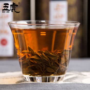 五虎（WU HU）正宗正山小种红茶茶叶武夷山特级浓香型罐装500g