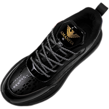 朗帝普联名阿·玛·尼同款男款休闲运动鞋防水皮面舒适轻便防臭