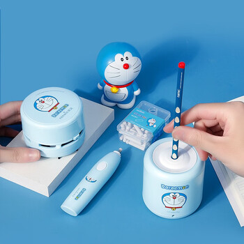 天文电动文具削笔机器转笔刀学习套装儿童节日礼盒小学生(削笔器吸尘器橡皮擦) 哆啦A梦A8095-9 天文电动文具削笔机器转笔刀学习套装儿童节日礼盒小学生(削笔器吸尘器橡皮擦) 哆啦A梦A8095-9