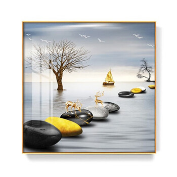 石来运转 40*40纹理亚光面防水可擦