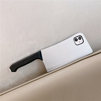 网红菜刀型苹果11手机壳13适用iphone12promax个性创意xs小众恶搞笑x