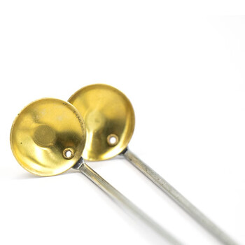 海斯迪克 HKQS-132 实验室小药勺 药刮取样勺试剂药匙 不锈钢双头药勺