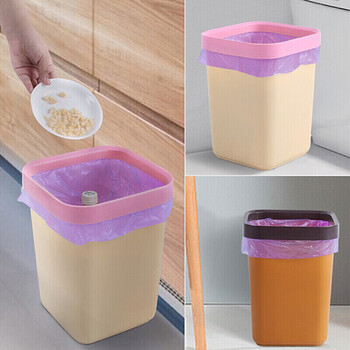 CHAHUA茶花 垃圾袋100只加厚1.5丝大号50*60cm家用厨房清洁袋平口收纳袋