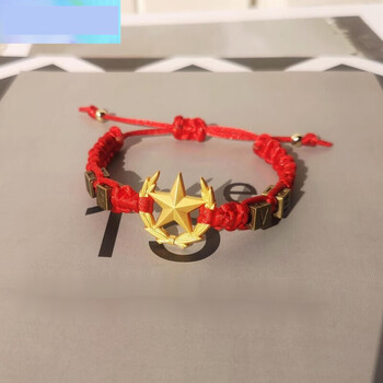 贻贝枝手链编织军旅恋饰品领花的手链哥哥戒指项链赠女友胸标耳钉9黑