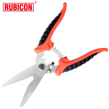 罗宾汉（RUBICON）RCZ-727 电工多用剪刀凯夫拉剪锯齿剪 可剪铁铜铝线 203mm