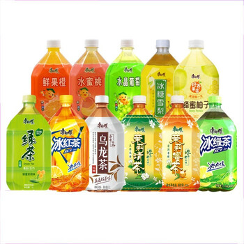 康师傅经典茶饮料水果饮料1l12瓶装多种口味可混搭1000ml茉莉柚茶12瓶