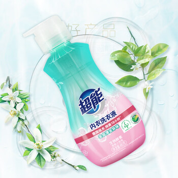超能 内衣洗衣液 480g 长效抑菌18小时 内衣内裤洗 男女通用
