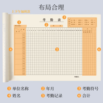 西玛(SIMAA)31天考勤表记工本出勤表 考勤薄排班表上班记录本 员工工时记工表登记簿记录本签到表 3本装 6767 西玛(SIMAA)31天考勤表记工本出勤表 考勤薄排班表上班记录本 员工工时记工表登记簿记录本签到表 3本装 6767