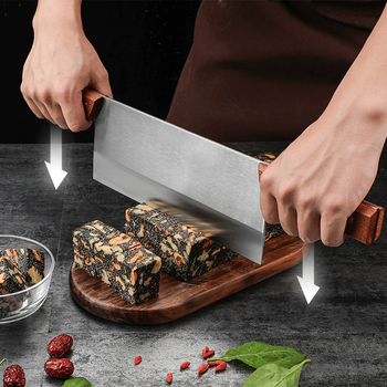 联盟使者 家阿胶刀切糕刀双柄切片刀可定制刻字印logo 双柄切刀刃长