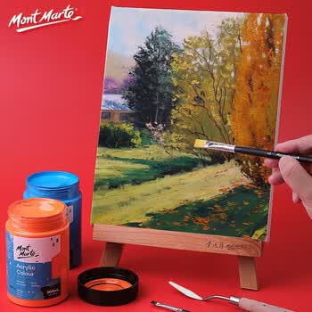 蒙玛特(Mont Marte)油画框40*50cm 丙烯油画颜料学生画画工具棉布油画布板 厚1.7cm美术油画布框CMST4050