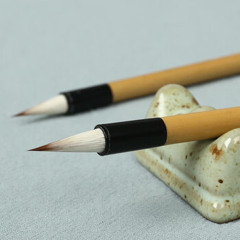 漢墨 李小平淳安堂笔庄毛笔 初学者毛笔书法狼羊兼毫小楷毛笔（春） 文房四宝狼毫笔 