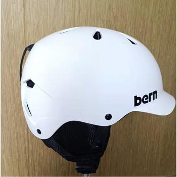 bern滑雪头盔 男同款女成人单板双板滑雪装备 滑雪安全帽 黑色bern标 