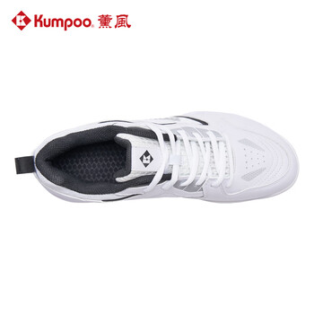 薰风（KUMPOO）羽毛球鞋男女款透气轻盈缓震抗KH-G15白黑色42