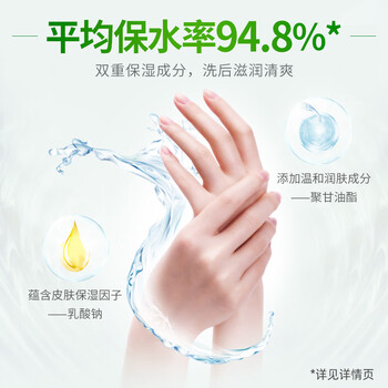 蓝月亮洗手液255ml芦荟抑菌大瓶 泡沫丰富易冲洗 氨基酸滋润更护手