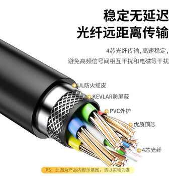 帝特光纤HDMI线2.0版4K60Hz工程装修线电脑办公机顶盒连接电视显示器投影仪家用3D高清线30米DT-HF2030 帝特光纤HDMI线2.0版4K60Hz工程装修线电脑办公机顶盒连接电视显示器投影仪家用3D高清线30米DT-HF2030