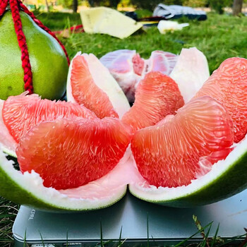 【莓梨婆娘 泰国青皮红心柚 新鲜水果红肉青柚子红蜜柚生鲜】莓梨婆娘进口青皮红心柚2个单果1.6-2.4斤 新鲜水果红肉青柚子红蜜柚生鲜【行情 ...