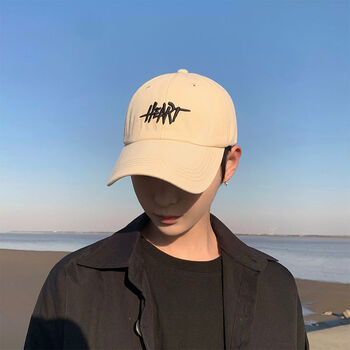 鸭舌帽男ins潮流潮夏季遮阳帽太阳帽男生棒球帽潮牌男士 heart鸭舌帽