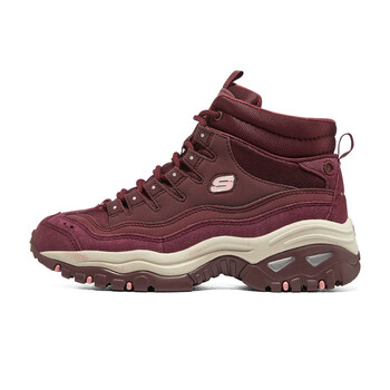 斯凯奇skechers春夏女鞋时尚休闲老爹鞋保暖舒适熊猫运动鞋48599红色