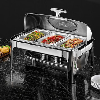 uoso电加热自助餐炉加厚不锈钢酒店布菲炉自助餐保温炉早餐台售饭台