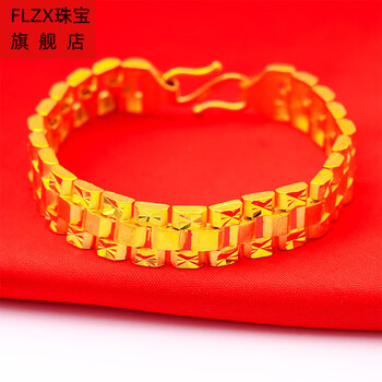 lennikflzx越南沙金大气男士霸气个性手表链男款时尚仿金手链久不掉色