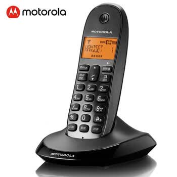 摩托罗拉（Motorola）数字无绳电话机 无线座机 子母机单机 有背光 才清晰 办公家用 来电显示 三方通话 C1001XC(黑色)