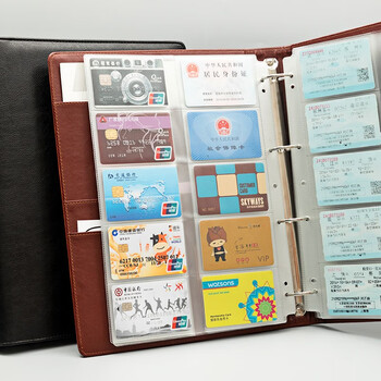 法拉蒙 faramon 大容量商务活页名片册1000张名片本信用卡包会员卡收纳收藏册名片包男女收集卡册名片夹 黑色 法拉蒙 faramon 大容量商务活页名片册1000张名片本信用卡包会员卡收纳收藏册名片包男女收集卡册名片夹 黑色