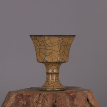 5年保証』 置物包金托杯』極細工陶磁器哥窯古びた蔵『宋擺件中国古玩古