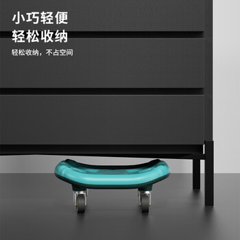 PROIRON腹肌盘 滑盘滑行板健腹轮男女四轮腹部健身器材蓝色腹肌盘+跪垫