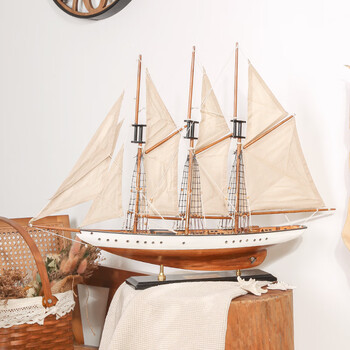 木质帆船船模型号规格- 京东