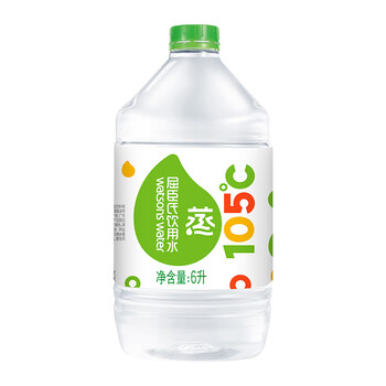 屈臣氏蒸馏水纯净水6L*4桶整箱大桶装水饮用水家庭装泡茶煲汤 屈臣氏蒸馏水纯净水6L*4桶整箱大桶装水饮用水家庭装泡茶煲汤