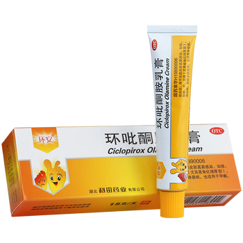 环安 环吡酮胺乳膏 15g 1盒棉签