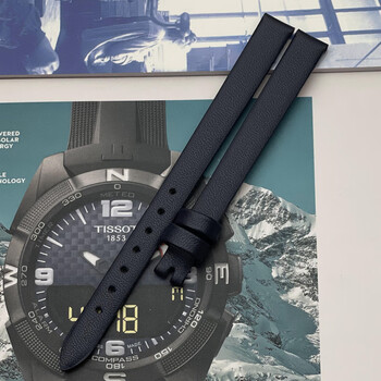 天梭表带1853 原装天梭1853乐爱系列t058原厂皮带 t058109真皮表带针