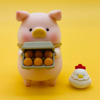 lulu猪盲盒农场系列罐头噜噜小猪车摆件玩具公仔玩偶女生礼物 养鸡人