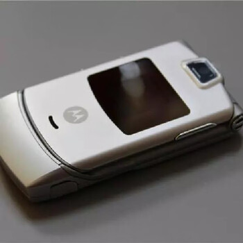 motorola/摩托罗拉v3c经典翻盖电信cdma 老人学生备用手机 银白色
